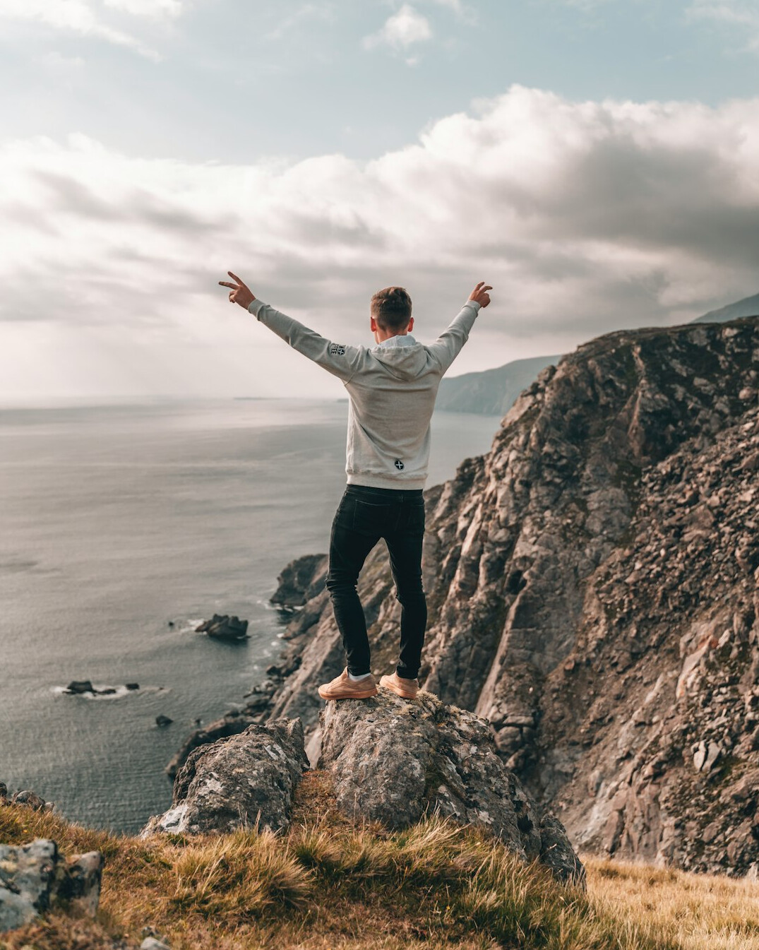 person achieving financial goals